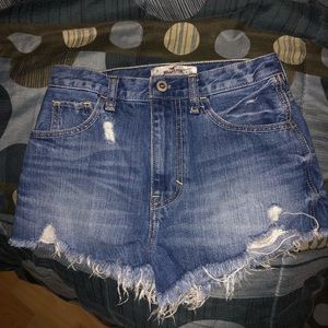 High rise festival hollister shorts